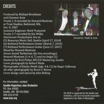 CD Seattle Repertory Jazz Orchestra: Jimmy Heath: The Endless Search