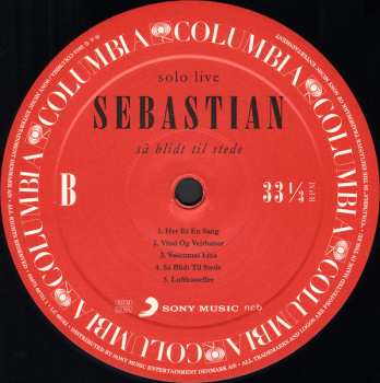 2LP Sebastian: Så Blidt Til Stede