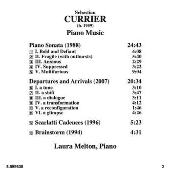 CD Sebastian Currier: Piano Music
