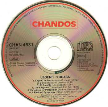 CD Sellers Engineering Band: Legend In Brass