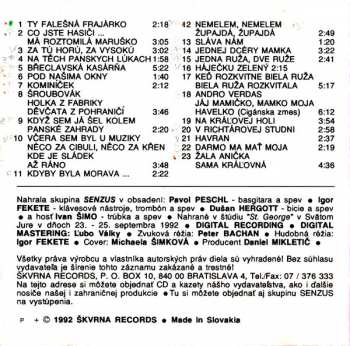 CD Senzus: Senzus 3&4 (Župajdá, Župajdá / Havran)