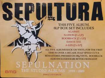 8LP/Set di cofanetti Sepultura: Sepulnation