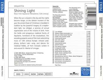 CD Sequentia: Shining Light (Music From Aquitanian Monasteries (12th Century))