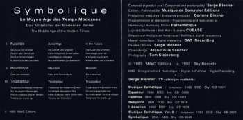 CD Serge Blenner: Symbolique