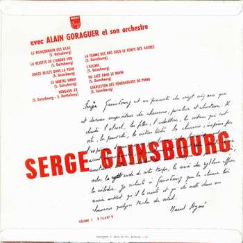 LP Serge Gainsbourg: Du Chant A La Une