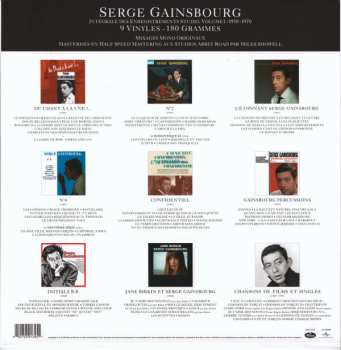 9LP/Set di cofanetti Serge Gainsbourg: Intégrale Des Enregistrements Studio, Volume 1 : 1958-1970  LTD