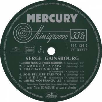 9LP/Set di cofanetti Serge Gainsbourg: Intégrale Des Enregistrements Studio, Volume 1 : 1958-1970  LTD