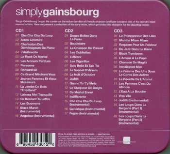 3CD/Set di cofanetti Serge Gainsbourg: Simply Gainsbourg (3 CDs From The Genius Of Chanson)