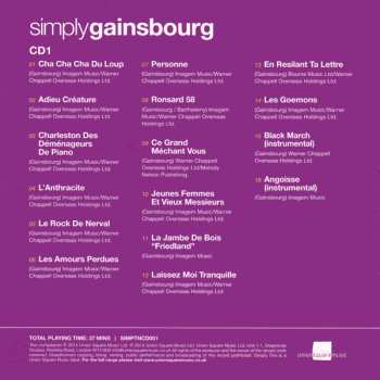 3CD/Set di cofanetti Serge Gainsbourg: Simply Gainsbourg (3 CDs From The Genius Of Chanson)