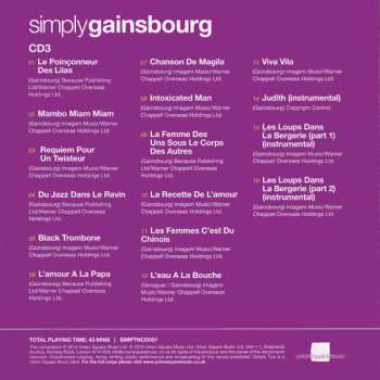 3CD/Set di cofanetti Serge Gainsbourg: Simply Gainsbourg (3 CDs From The Genius Of Chanson)