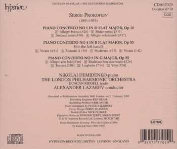 CD Sergei Prokofiev: Piano Concertos Nos 1, 4, 5