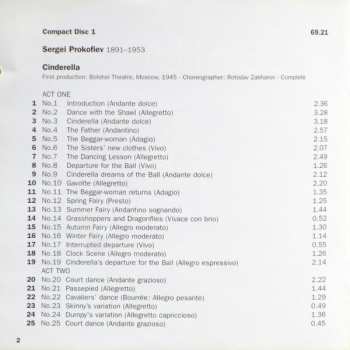 2CD Sergei Prokofiev: Prokofiev: Cinderella • Glazunov: Raymonda (Highlights)