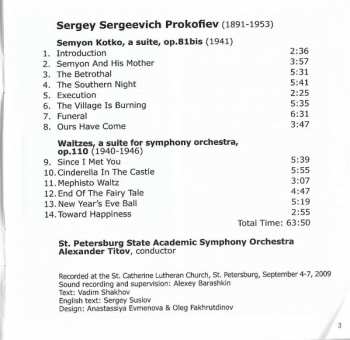 CD Sergei Prokofiev: Semyon Kotko, Waltzes