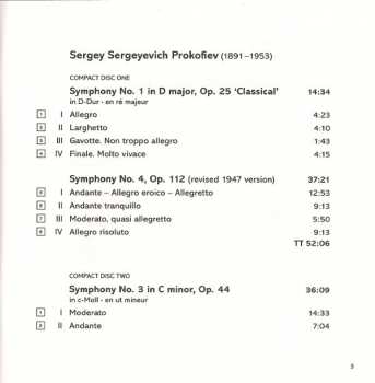 4CD/Set di cofanetti Sergei Prokofiev: The Complete Symphonies