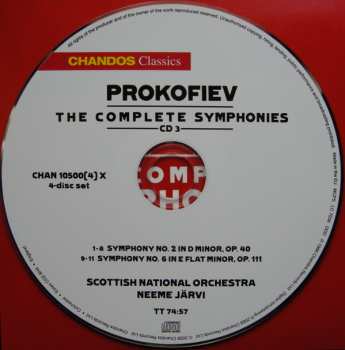4CD/Set di cofanetti Sergei Prokofiev: The Complete Symphonies