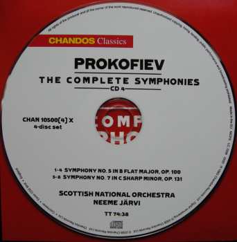 4CD/Set di cofanetti Sergei Prokofiev: The Complete Symphonies