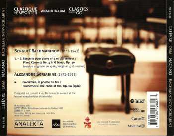 CD Sergei Vasilyevich Rachmaninoff: Concerto N°4 (1926) / Prométhée