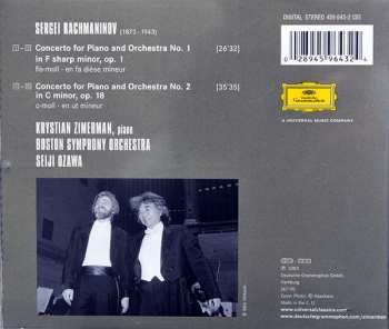 CD Sergei Vasilyevich Rachmaninoff: Piano Concertos Nos. 1 & 2