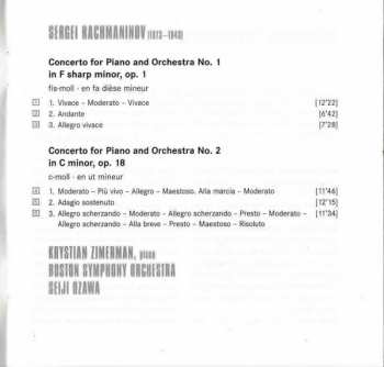 CD Sergei Vasilyevich Rachmaninoff: Rachmaninov: Piano Concertos 1 & 2
