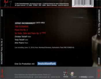 CD Sergei Vasilyevich Rachmaninoff: Piano Trio No. 2 "Trio Élégiaque"
