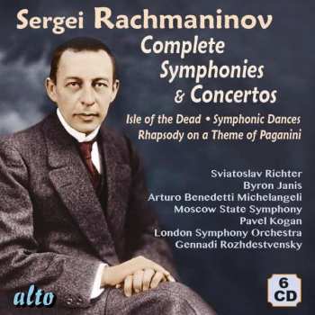 6CD/Set di cofanetti Sergei Vasilyevich Rachmaninoff: Sergei Rachmaninov (1873-1943) Complete Symphonies And Concertos