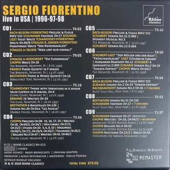 9CD/Set di cofanetti Sergio Fiorentino: Live In USA 1996-97-98