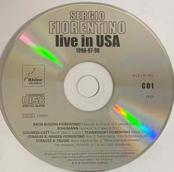 9CD/Set di cofanetti Sergio Fiorentino: Live In USA 1996-97-98