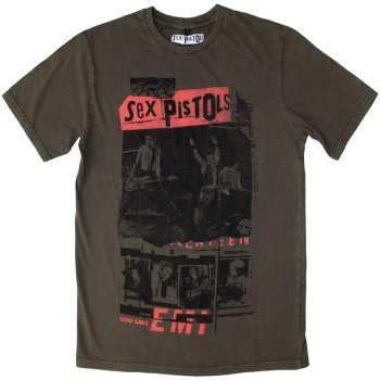 Merch Sex Pistols: Stone Wash Maglietta Photo Collage