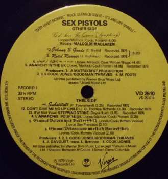 2LP Sex Pistols: The Great Rock 'N' Roll Swindle