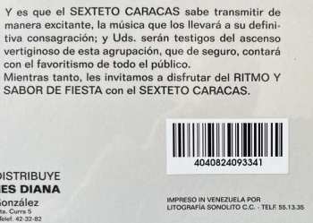 LP Sexteto Caracas: Ritmo Y Sabor De Fiesta Con El...