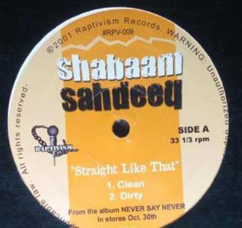 Album Shabaam Sahdeeq: Straight Like That