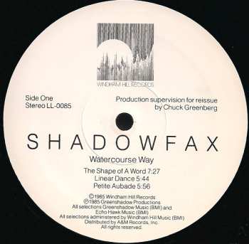 LP Shadowfax: Watercourse Way