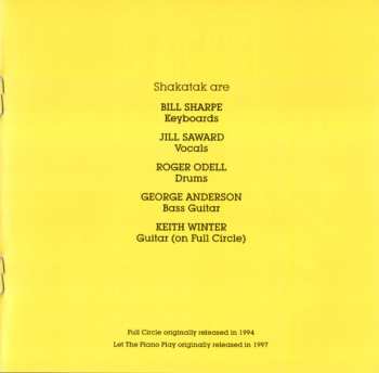 2CD Shakatak: Full Circle / Let the Piano Play
