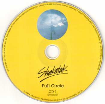 2CD Shakatak: Full Circle / Let the Piano Play