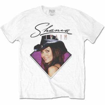 Merce Shania Twain: Shania Twain Unisex T-shirt: Purple Photo (small) S