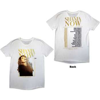 Merce Shania Twain: Shania Twain Unisex T-shirt: Tour 2018 Mic Photo (back Print & Ex-tour) (small) S