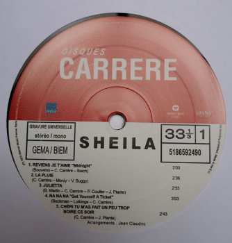 LP Sheila: Reviens Je T'aime