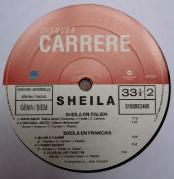 LP Sheila: Reviens Je T'aime