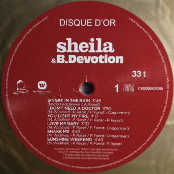 LP Sheila & B. Devotion: Disque D'Or LTD | CLR