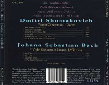 CD Johann Sebastian Bach: Violin Concerto No. 1, Op. 99 / Violin Concerto In E Major