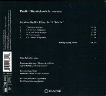 SACD Dmitri Shostakovich: Symphony No.13 "Babi Yar" DIGI