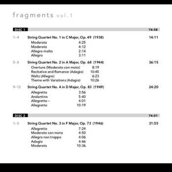 3CD Dmitri Shostakovich: Fragments Vol. 1