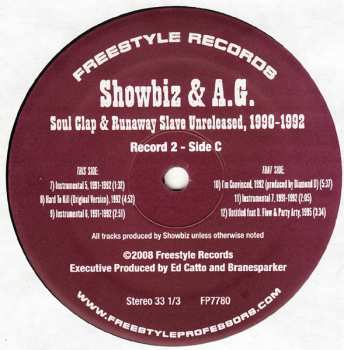2LP Showbiz & A.G.: Broken Chains: Soul Clap & Runaway Slave Unreleased, 1990-1992