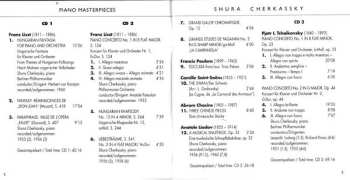 10CD/Set di cofanetti Shura Cherkassky: Piano Masterpieces