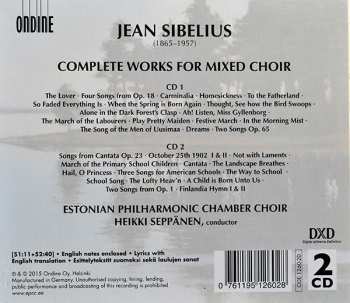 2CD/Set di cofanetti Jean Sibelius: Sibelius Compete Works For Mixed Choir