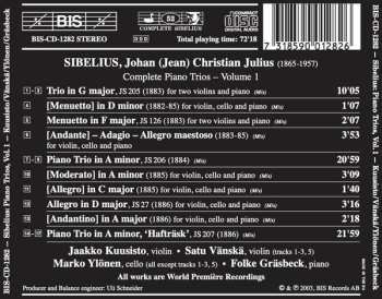 CD Jean Sibelius: Complete Piano Trios, Volume 1