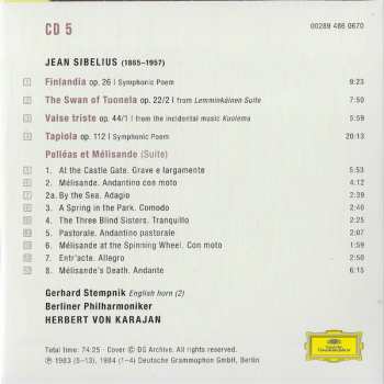 5CD/Set di cofanetti/Blu-ray Herbert von Karajan: Karajan Sibelius: Complete Recordings On Deutsche Grammophon