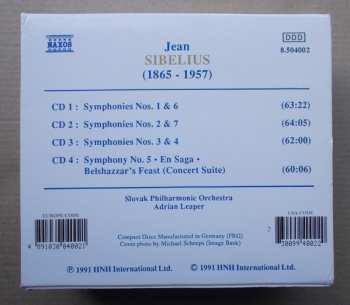 4CD/Set di cofanetti Jean Sibelius: Symphonies Nos. 1 - 7 / En Saga • Belshazzar's Feast