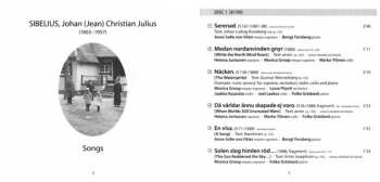5CD/Set di cofanetti Jean Sibelius: Songs