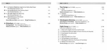 5CD/Set di cofanetti Jean Sibelius: Songs